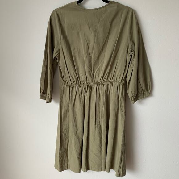 NWT LUMIE Lightweight Modern Dress Olive M - Picture 6 of 9
